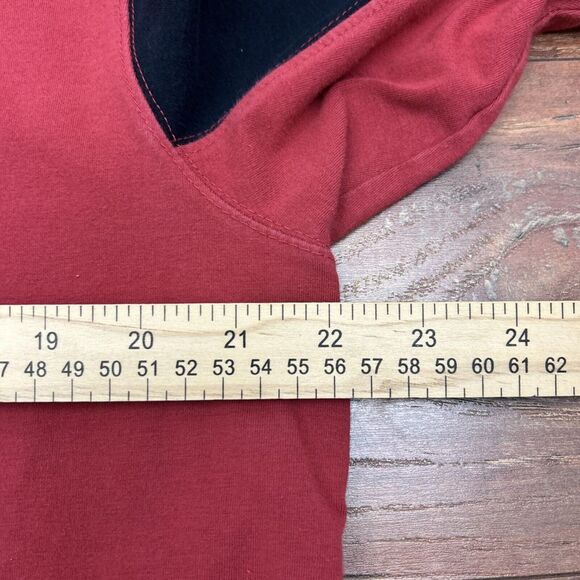 Arizona Cardinals NFL Reebok Mock Neck Long Sleeve Pullover Mens Large Red Black - Picture 6 of 8